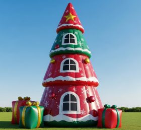 C1-672 Árvore de Natal Inflável para Decoração Sazonal e Eventos