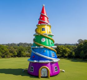 C1-690 Árvore de Natal Inflável Multicolorida para Indústria de Decoração de Eventos