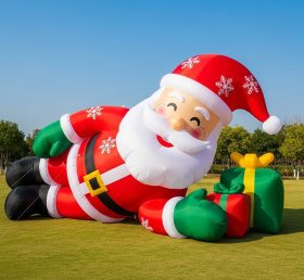 C1-409 Papai Noel inflável deitado de lado