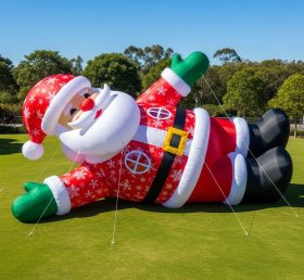 C1-412 Papai Noel inflável deitado de lado
