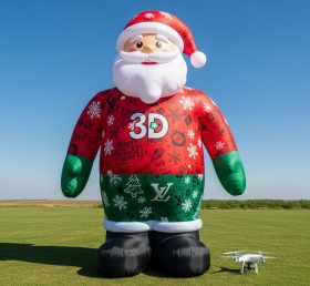 C1-419 Papai Noel inflável usando marca moderna