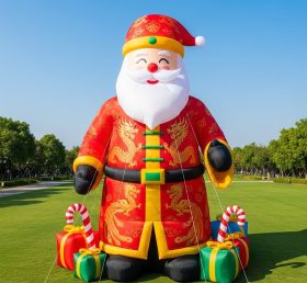 C1-436 Papai Noel inflável com traje chinês