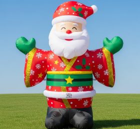 C1-440 Papai Noel inflável vestindo um quimono japonês