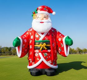 C1-447 Papai Noel inflável usando um quimono japonês