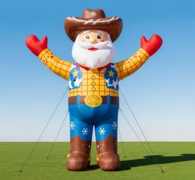 C1-470 Papai Noel inflável estilo caubói