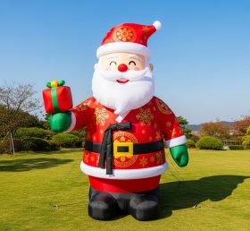 C1-472 Papai Noel inflável vestido com traje tradicional coreano