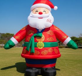 C1-476 Papai Noel inflável vestido com traje tradicional coreano