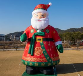 C1-477 Papai Noel inflável vestido com traje tradicional coreano