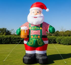 C1-488 Fantasia Alemã de Oktoberfest Papai Noel Inflável
