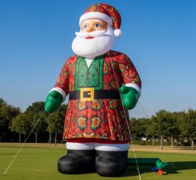 C1-491 Papai Noel inflável com roupa tradicional indiana