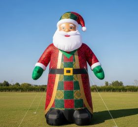 C1-490 Papai Noel inflável com roupa tradicional indiana