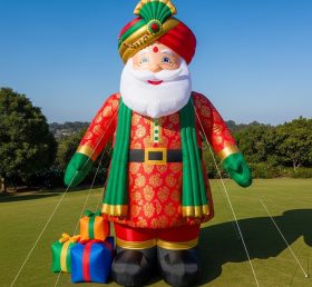 C1-497 Papai Noel inflável com roupa tradicional indiana