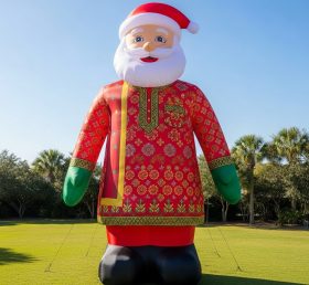 C1-496 Papai Noel inflável com roupa tradicional indiana