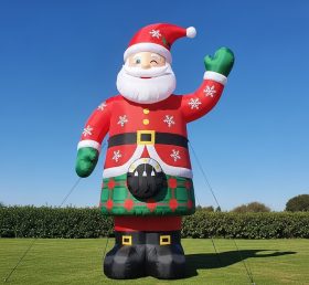 C1-503 Papai Noel inflável com traje tradicional escocês