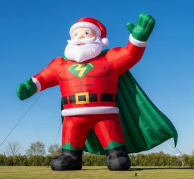C1-541 Papai Noel inflável estilo Superman
