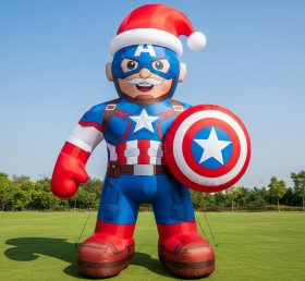 C1-560 Papai Noel inflável estilo Capitão América