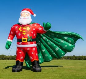 C1-583 Papai Noel inflável estilo Superman