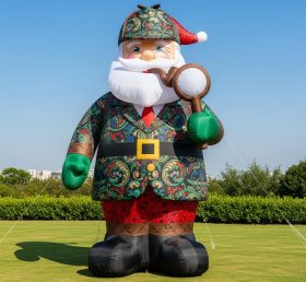 C1-584 Papai Noel inflável em forma de Sherlock Holmes