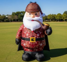 C1-581 Papai Noel inflável em forma de Sherlock Holmes