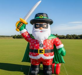 C1-585 Papai Noel inflável em forma de Zorro