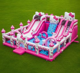 T6-6255 Cidade Divertida Inflável com Tema Hello Kitty