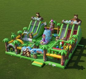 GF2-296 Parque Inflável Tema Masha e o Urso