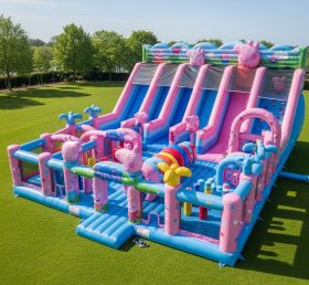 T6-6267 Cidade Divertida Inflável Tema Peppa Pig