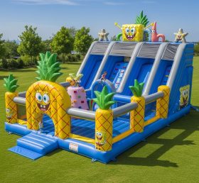T6-6282 Cidade Inflável com Tema Bob Esponja
