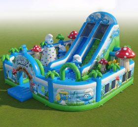 T6-6290 Cidade Divertida Inflável dos Smurfs