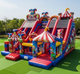 T6-6297 Parque Infantil Inflável com Tema de Circo