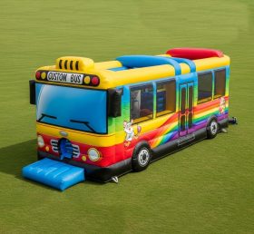 T6-6301 Playground Inflável com Tema de Ônibus