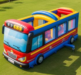 T6-6302 Playground Inflável com Tema de Ônibus