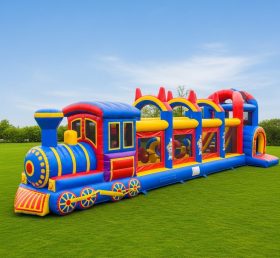 T6-6316 Playground Inflável com Tema de Trem
