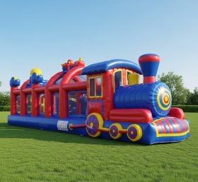 T6-6319 Playground Inflável com Tema de Trem