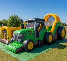 T6-6337 Playground Inflável com Tema de Caminhões Monstro