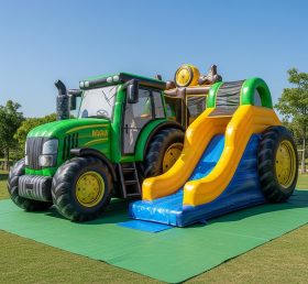 T6-6338 Playground Inflável com Tema de Caminhões Monstro