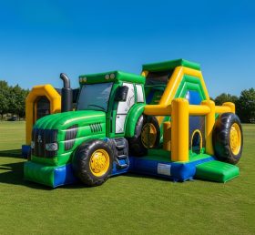 T6-6340 Parque Infantil Inflável com Tema de Caminhões Monstro