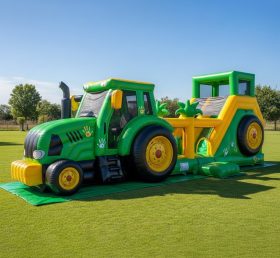T6-6342 Parque Infantil Insuflável com Tema de Monster Trucks