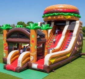 T6-6344 Parque Infantil Insuflável Tema Hambúrguer