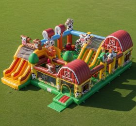 T6-6350 Parque Infantil Inflável com Tema de Fazenda