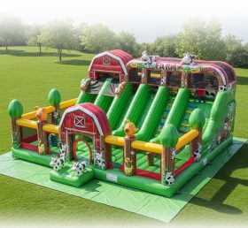 T6-6352 Parque Infantil Inflável com Tema de Fazenda