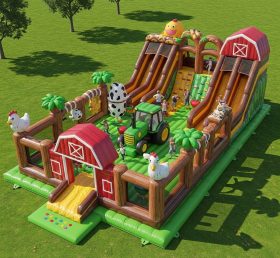 T6-6353 Parque Infantil Inflável com Tema de Fazenda