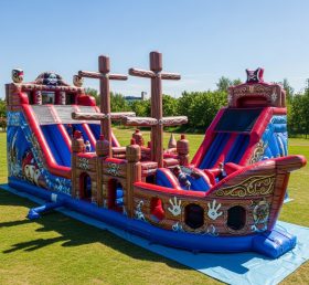 T6-6361 Parque Infantil Insuflável com Tema de Piratas