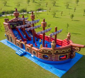 T6-6363 Playground Inflável com Tema de Piratas
