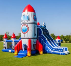 T6-6367 Playground Inflável com Tema de Foguete
