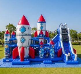 T6-6369 Playground Inflável com Tema de Foguete