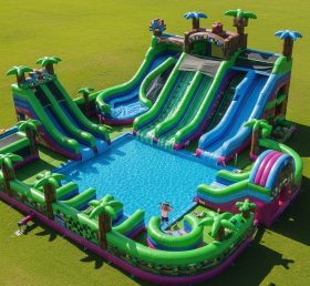 Pool3-316 Parque Aquático Temático Minecraft