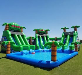 Pool3-333 Parque Aquático com Tema das Tartarugas Ninja