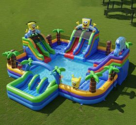 Pool3-380 Parque Aquático com Tema do Bob Esponja