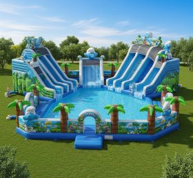 Pool3-400 Parque Aquático Temático dos Smurfs